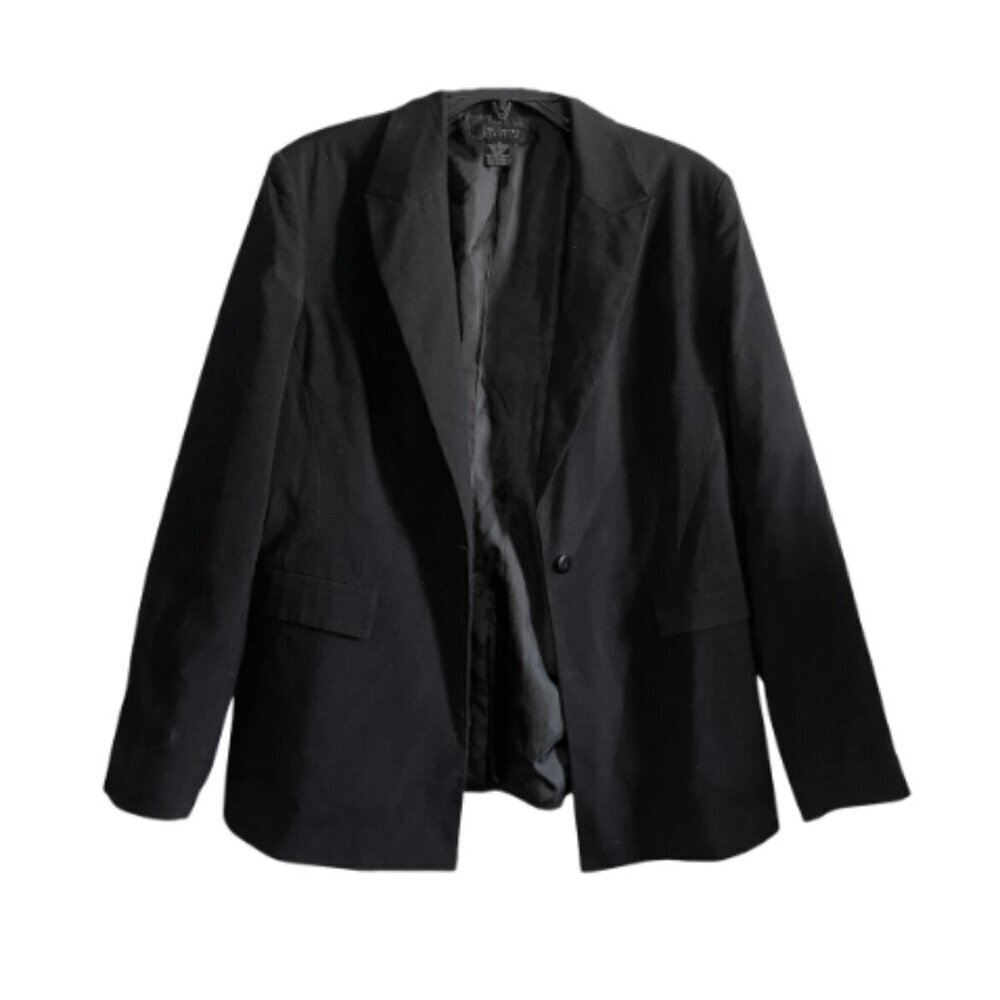 Black Blazer Women's Medium Limited Stretch Long Sleeve
